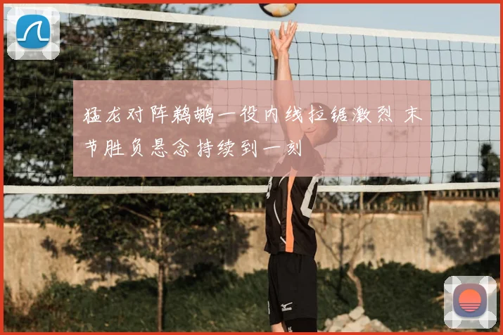 猛龙对阵鹈鹕一役内线拉锯激烈 末节胜负悬念持续到一刻