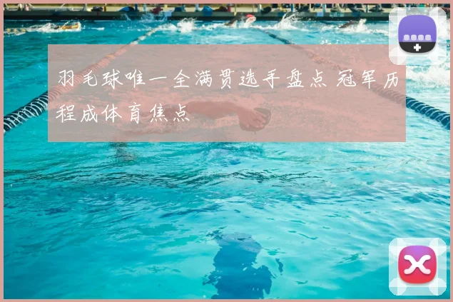 羽毛球唯一全满贯选手盘点 冠军历程成体育焦点
