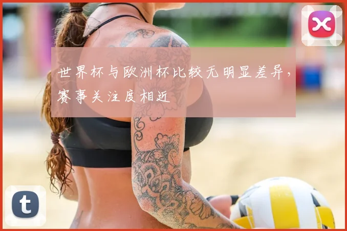世界杯与欧洲杯比较无明显差异，赛事关注度相近